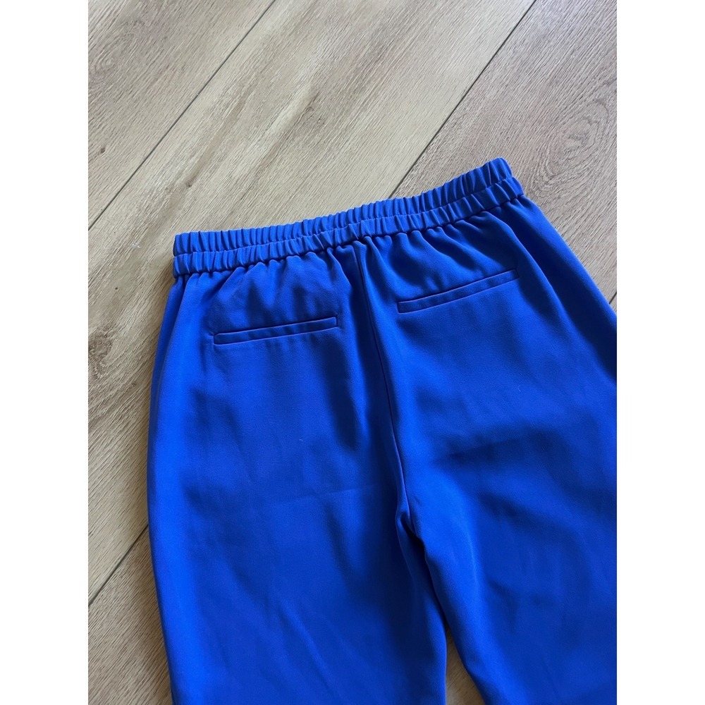 J. Crew Blue Jogger Pants Zipper Pockets Elastic Waist‎ Size 00 - Picture 5 of 5